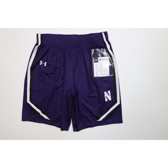 Sample Under Armour Mens L Team Issued Northwestern University Basketball Shorts